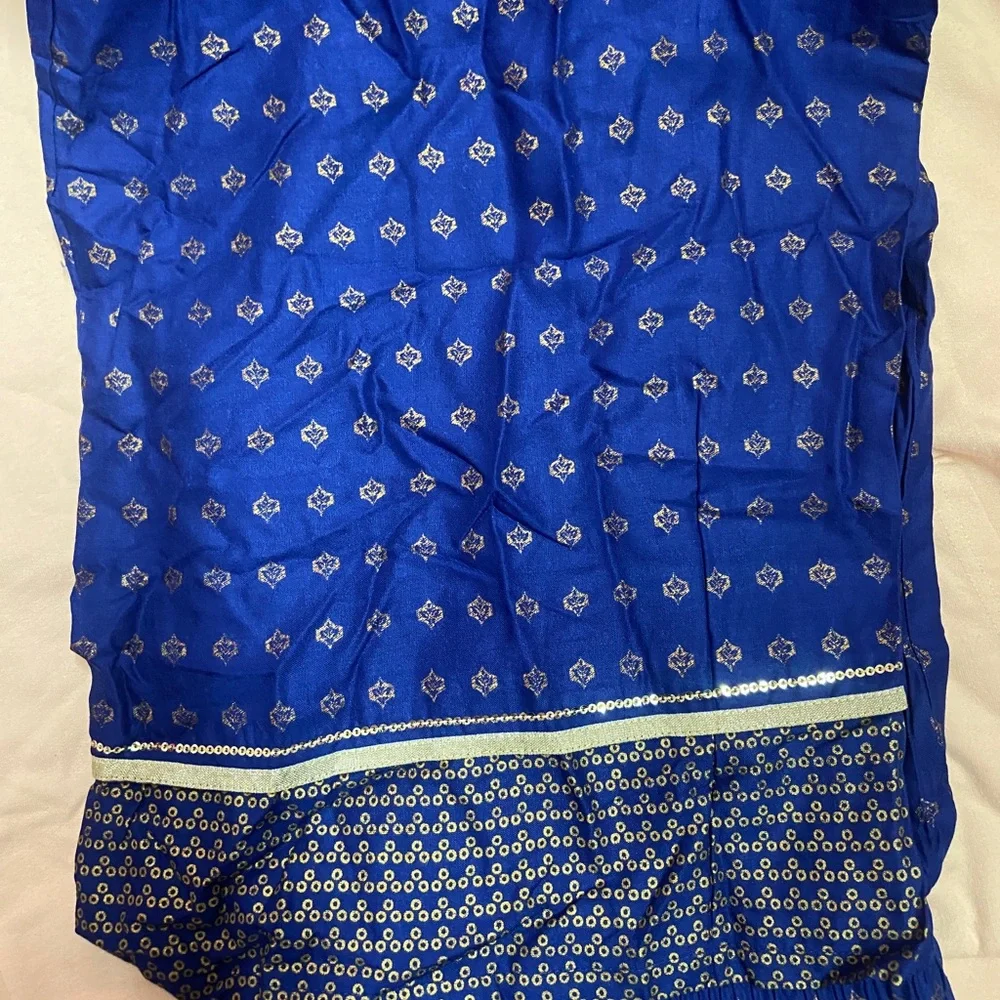 W Palazzo new unused with tags! Dark blue in colour with golden work - Picture 1 of 5